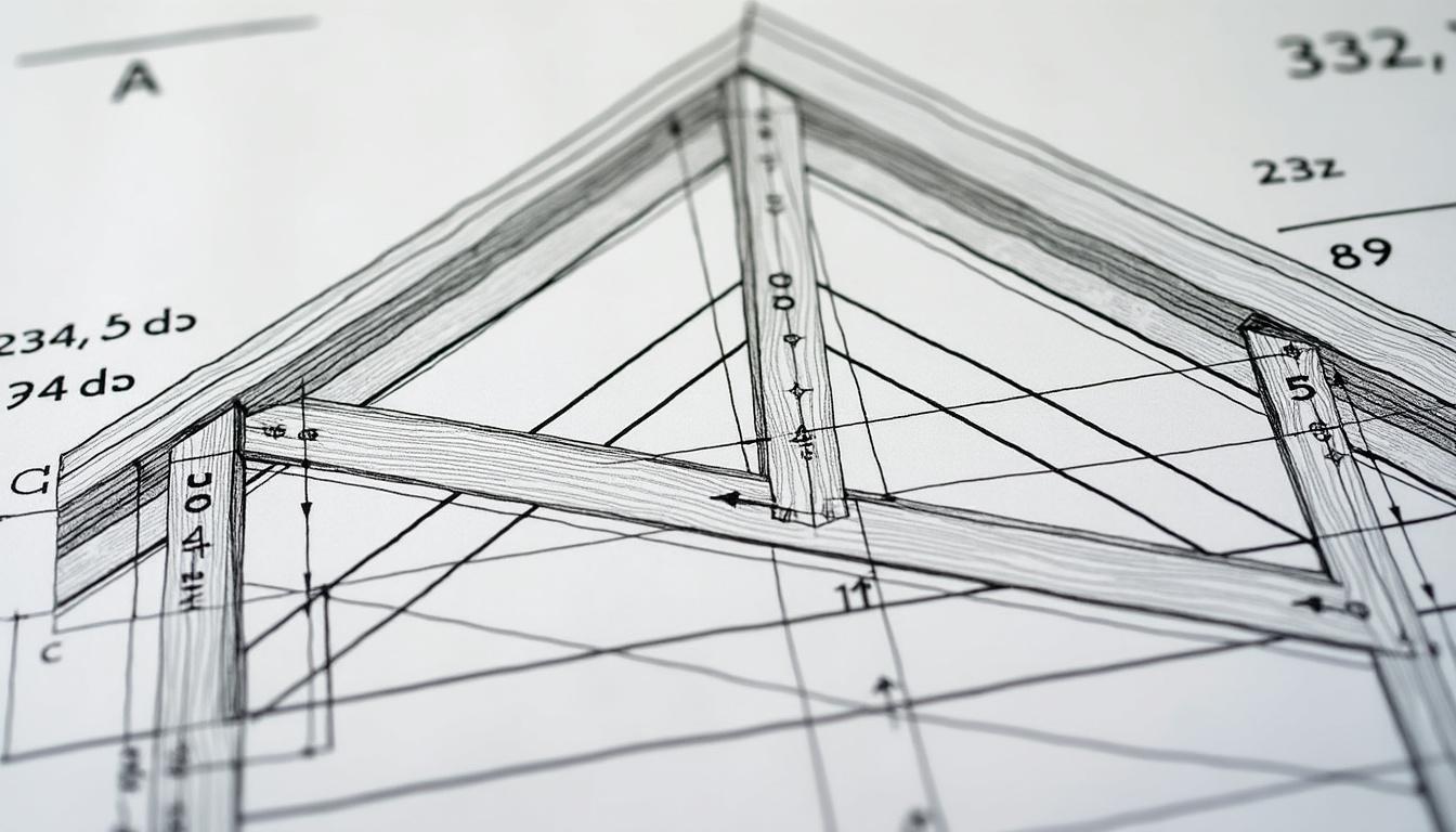 découvrez comment interpréter le coefficient de pente d'une toiture sur un plan de charpente pour une construction ou rénovation réussie.